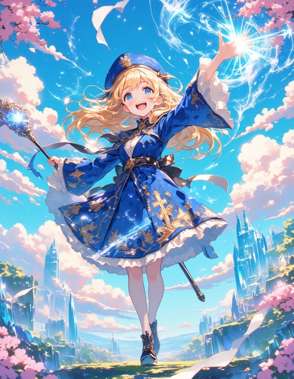 梅雨の魔法少女：輝く冒険の瞬間