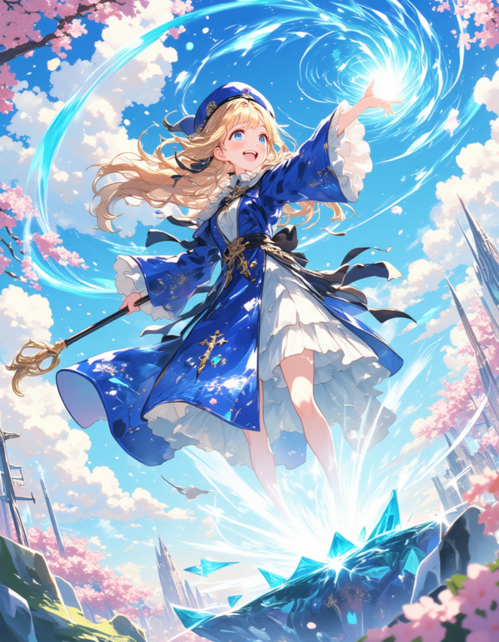 梅雨の魔法少女：輝く冒険の瞬間