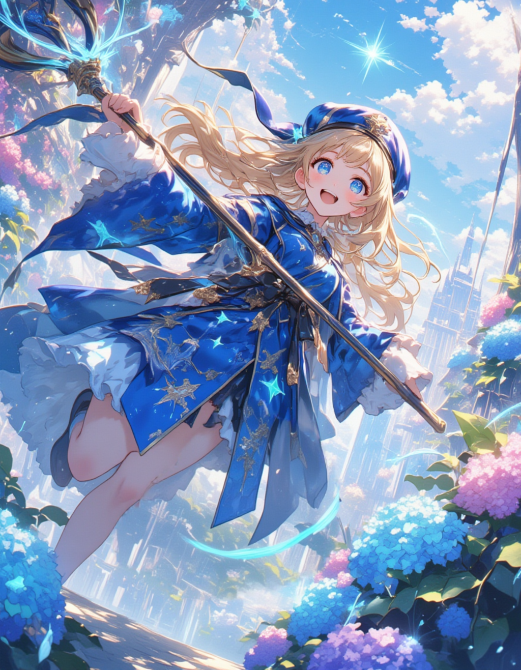 梅雨の魔法少女：輝く冒険の瞬間