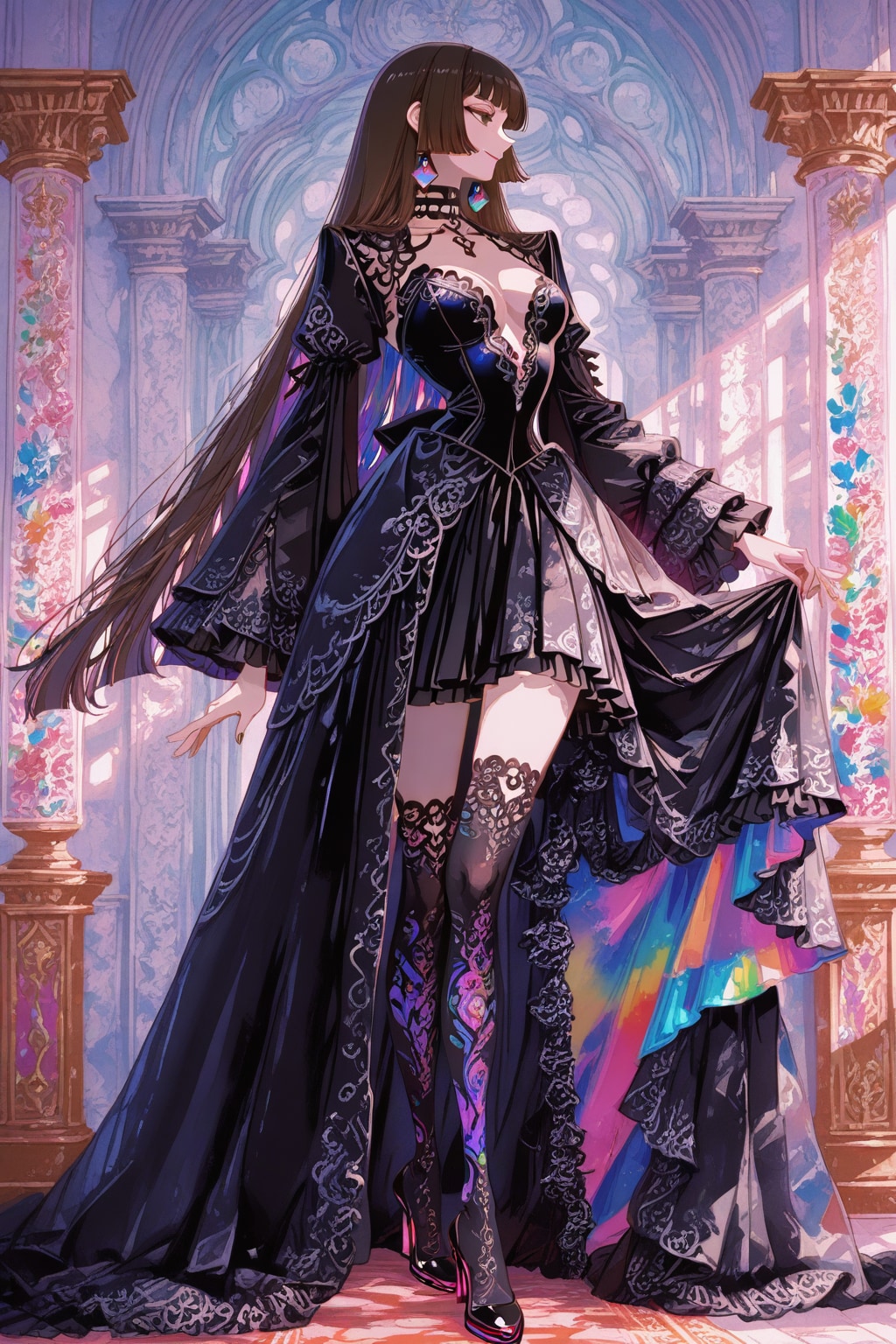 色彩アクリル板アート