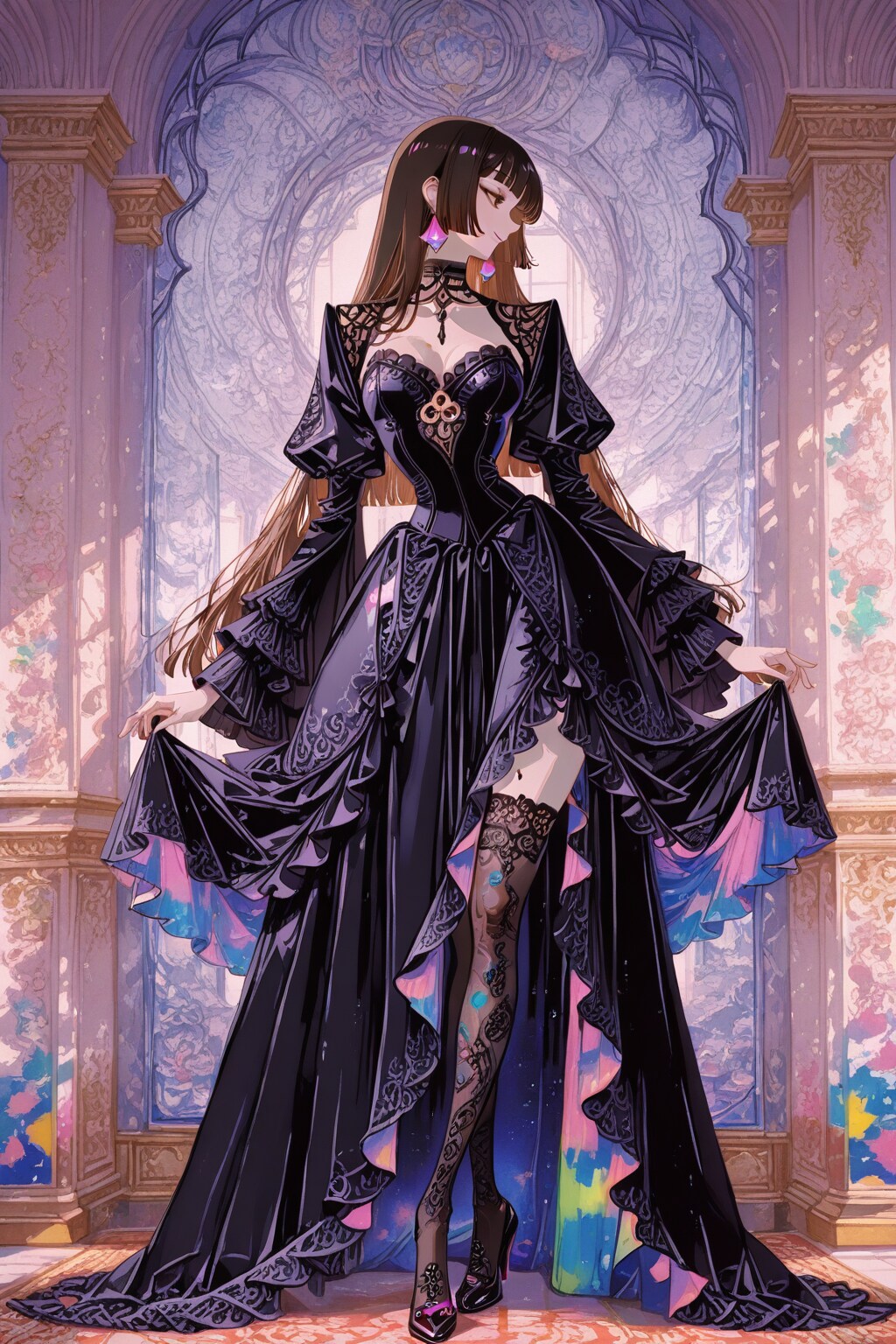 色彩アクリル板アート