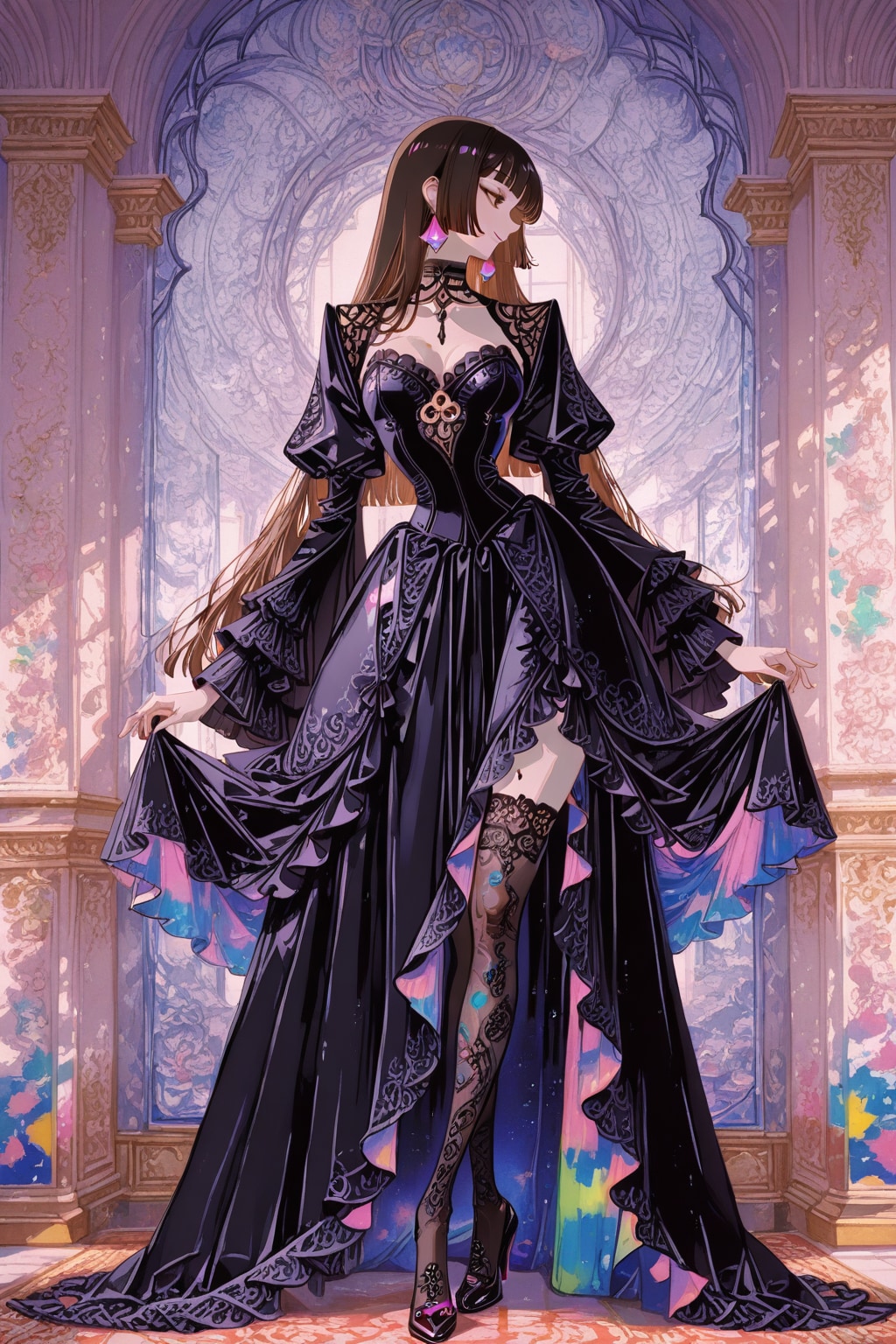 色彩アクリル板アート