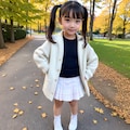 秋コーデ ジャケットとスカート 7枚目