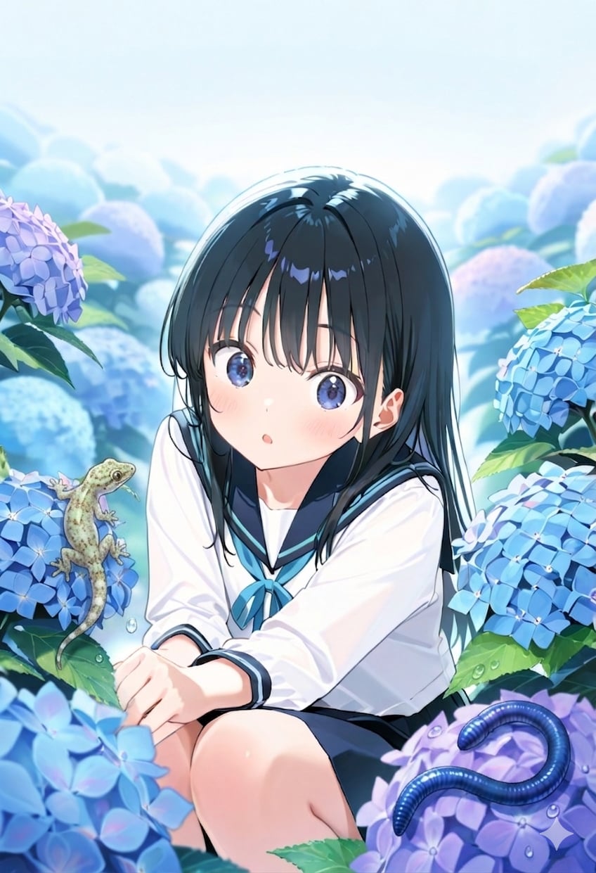 我が家の紫陽花 | の人気AIイラスト・グラビア