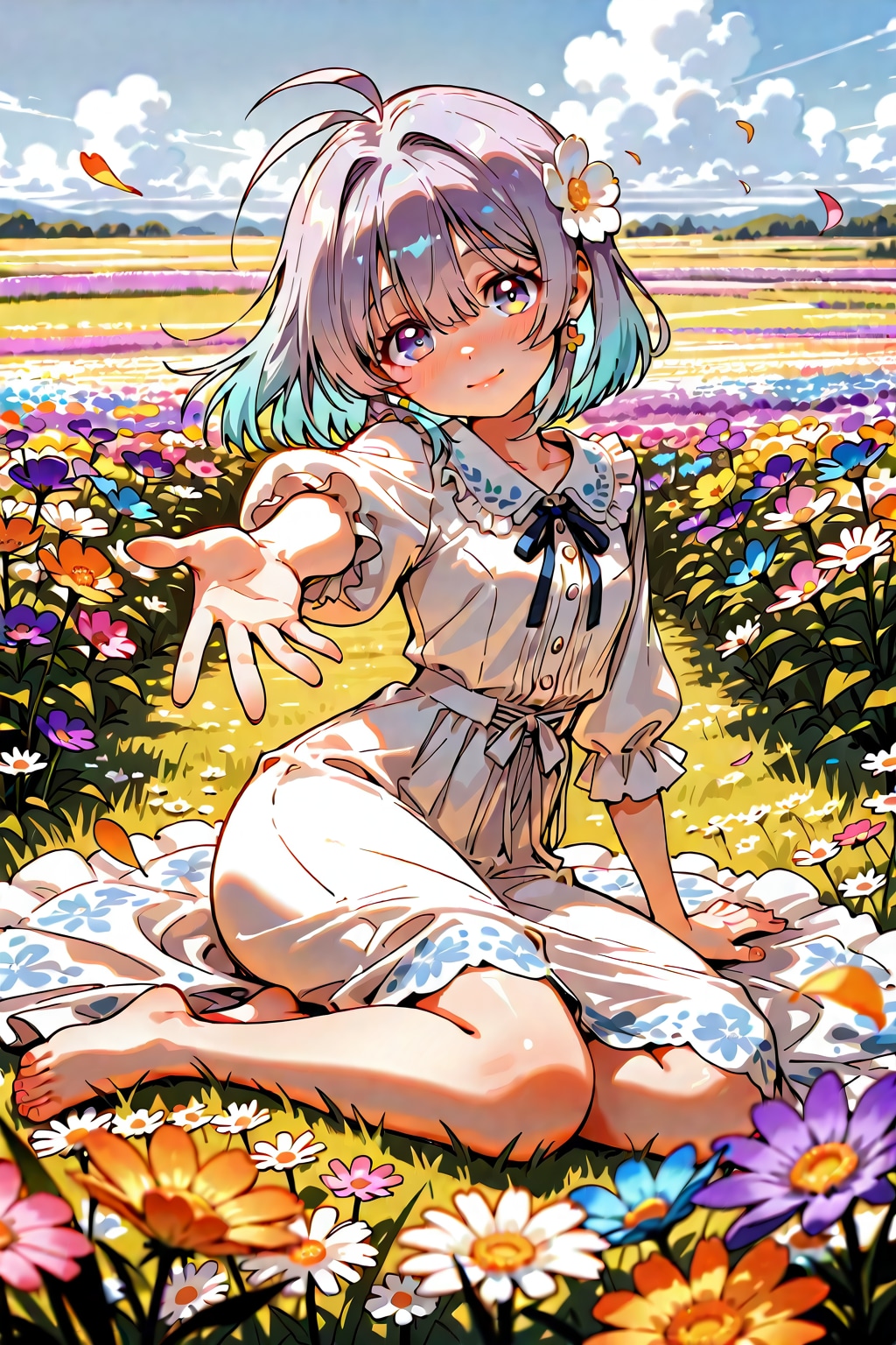 花畑 | の人気AIイラスト・グラビア