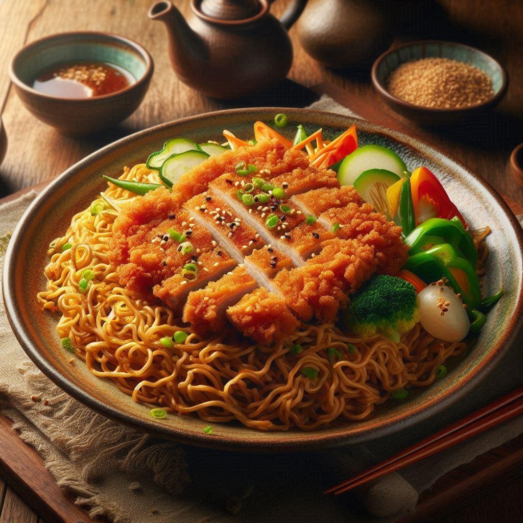 豚カツ焼きそば