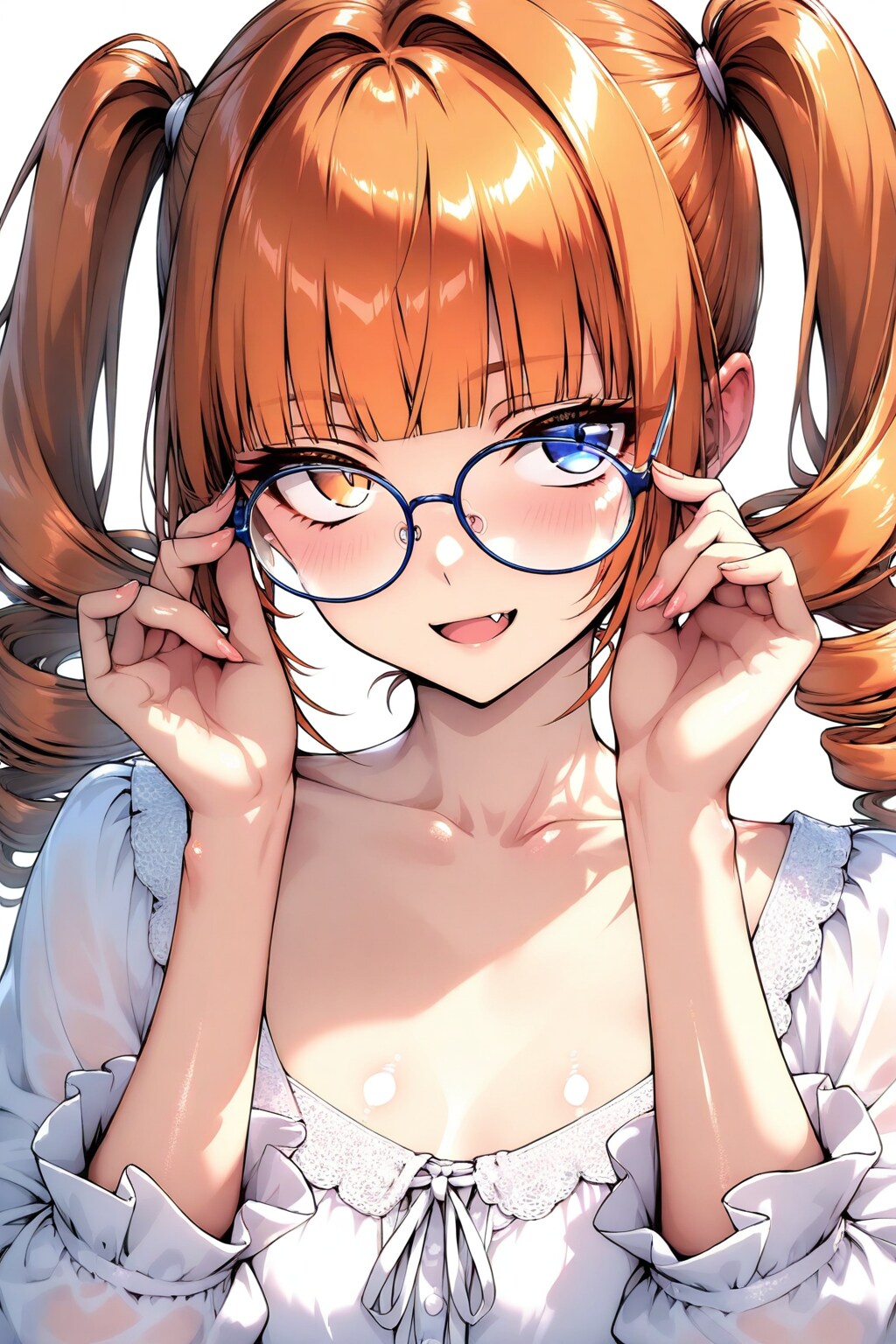 ねぇ、どの色のメガネが一番かしら？