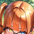 ねぇ、どの色のメガネが一番かしら？ 4枚目