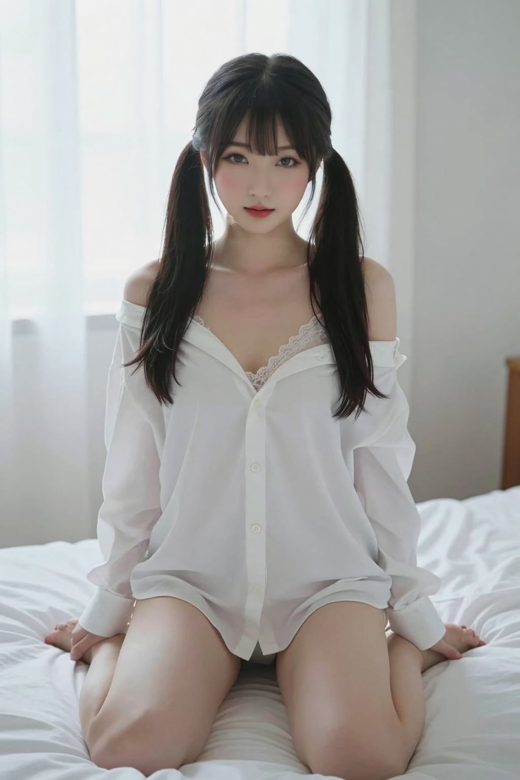 白シャツ越しの朝