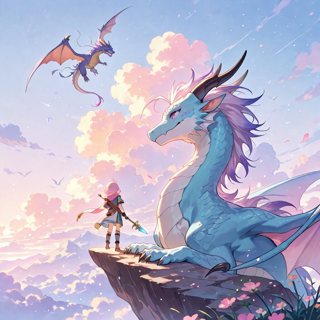 pastel dragon,
