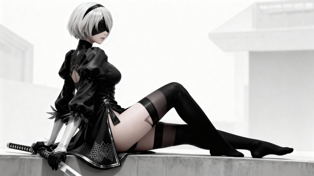 『NieR:Automata』2B (『ニーアオートマタ』ヨルハ二号B型) 放熱スカート装着
