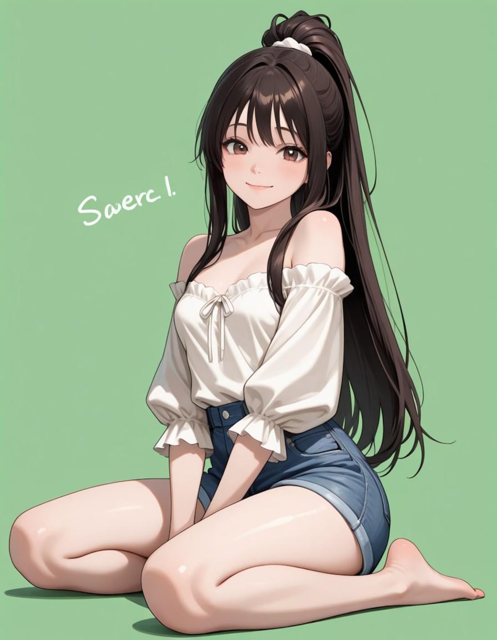 グリーンバックで