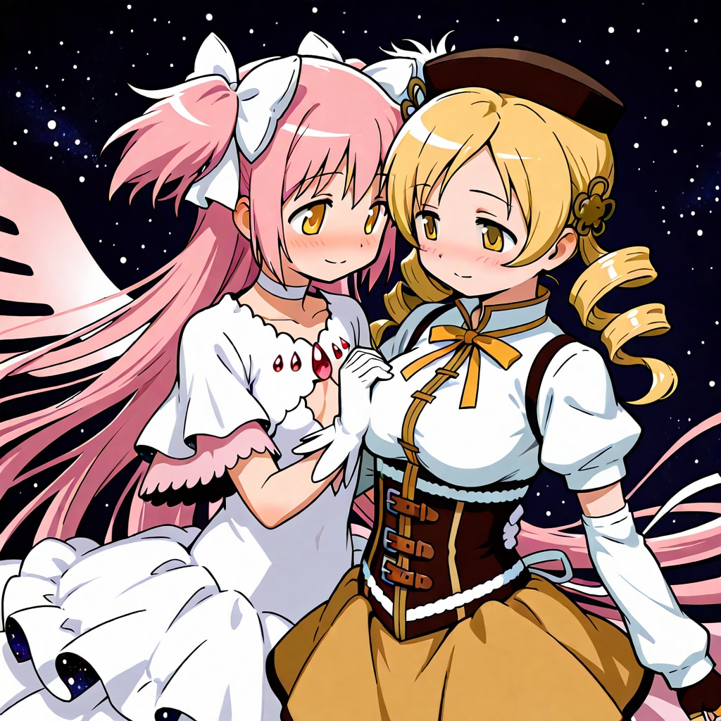 アルティメットまどか＆巴マミ | の人気AIイラスト・グラビア