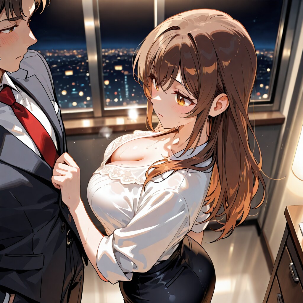 夜のオフィス