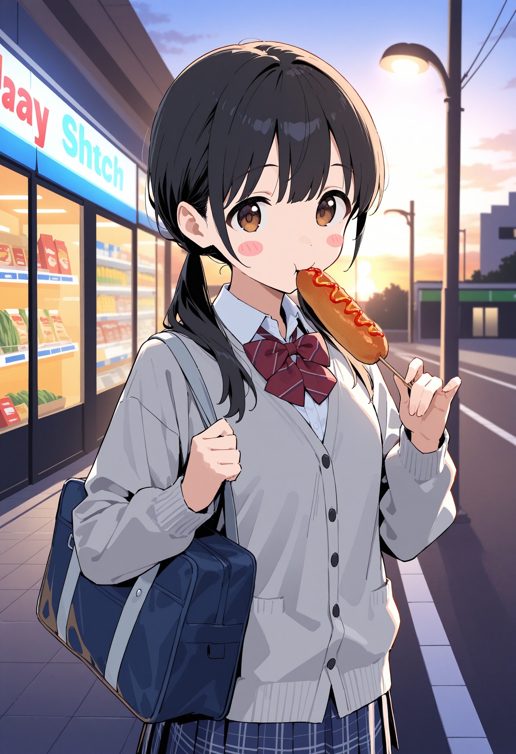 黒髪おさげちゃん | の人気AIイラスト・グラビア