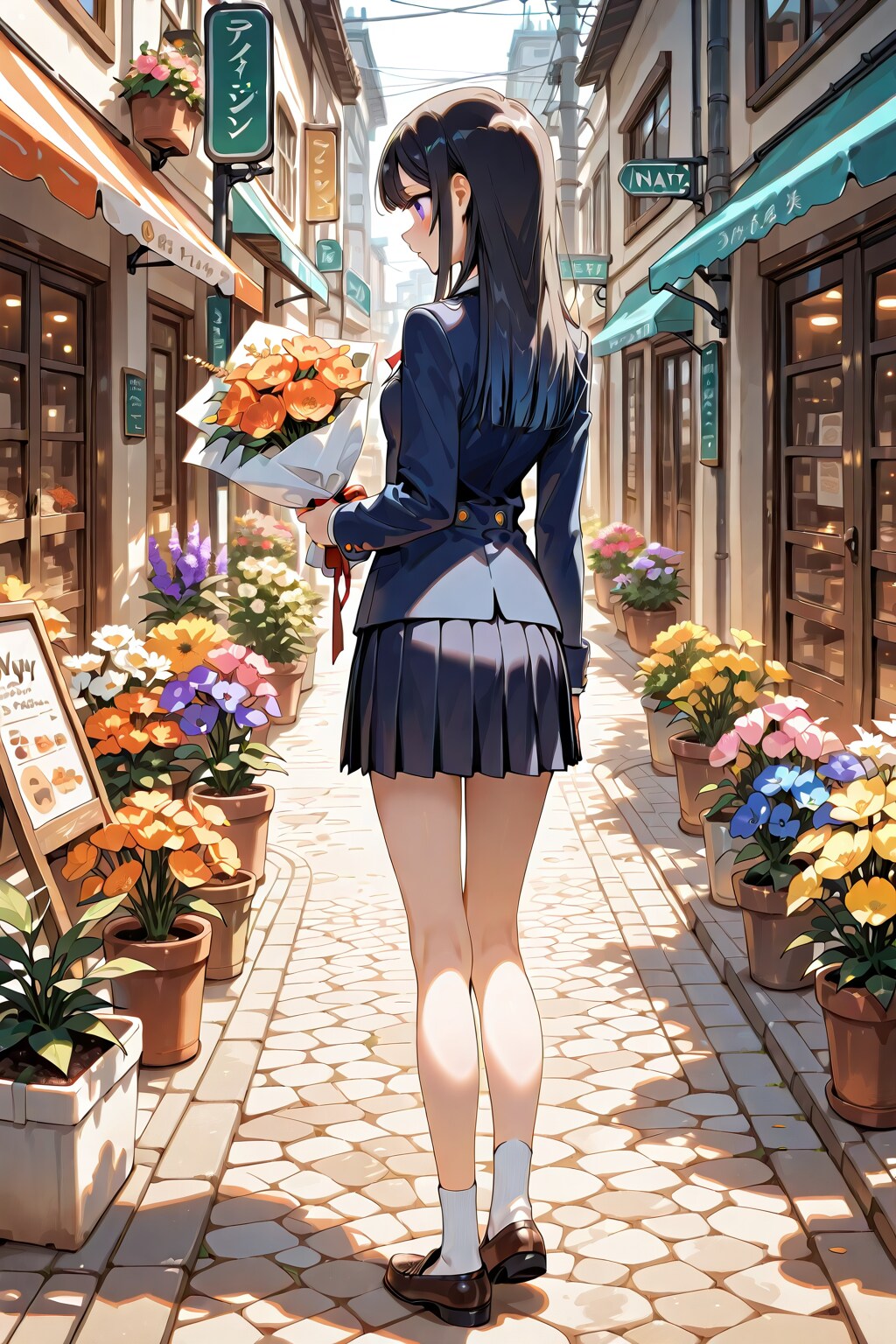 プレゼントの花を買う② | の人気AIイラスト・グラビア