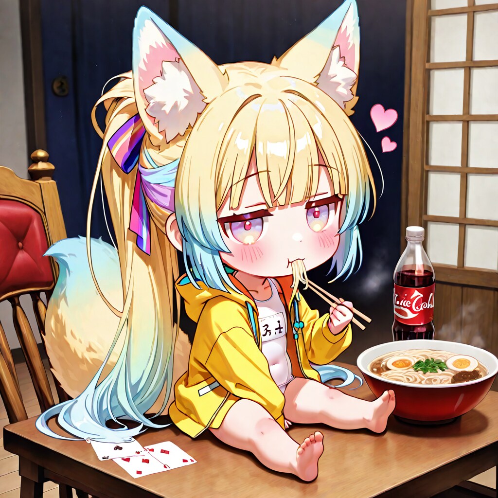 ご飯食べたらまた泳ぎに行くにょ