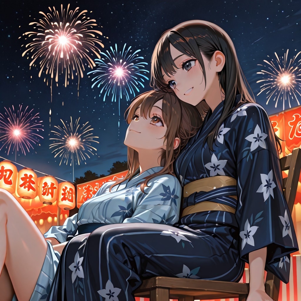 花火綺麗だね～