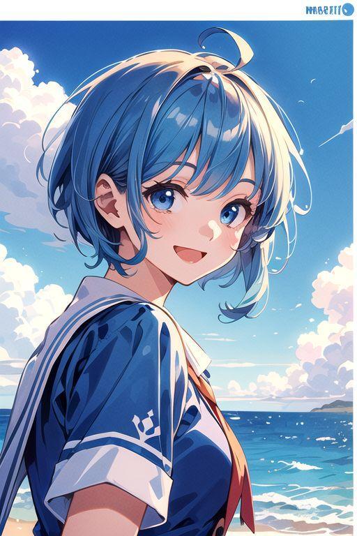 青メインイラスト