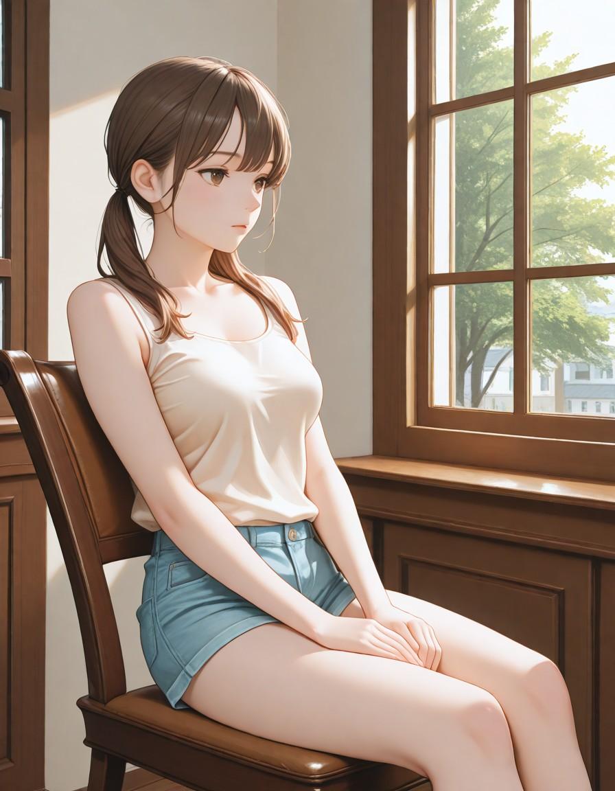 物憂げな少女 | の人気AIイラスト・グラビア