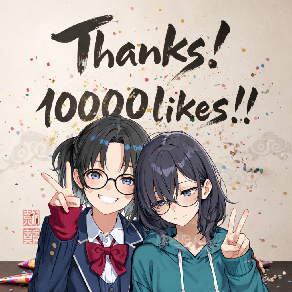 10000いいね大感謝🥰