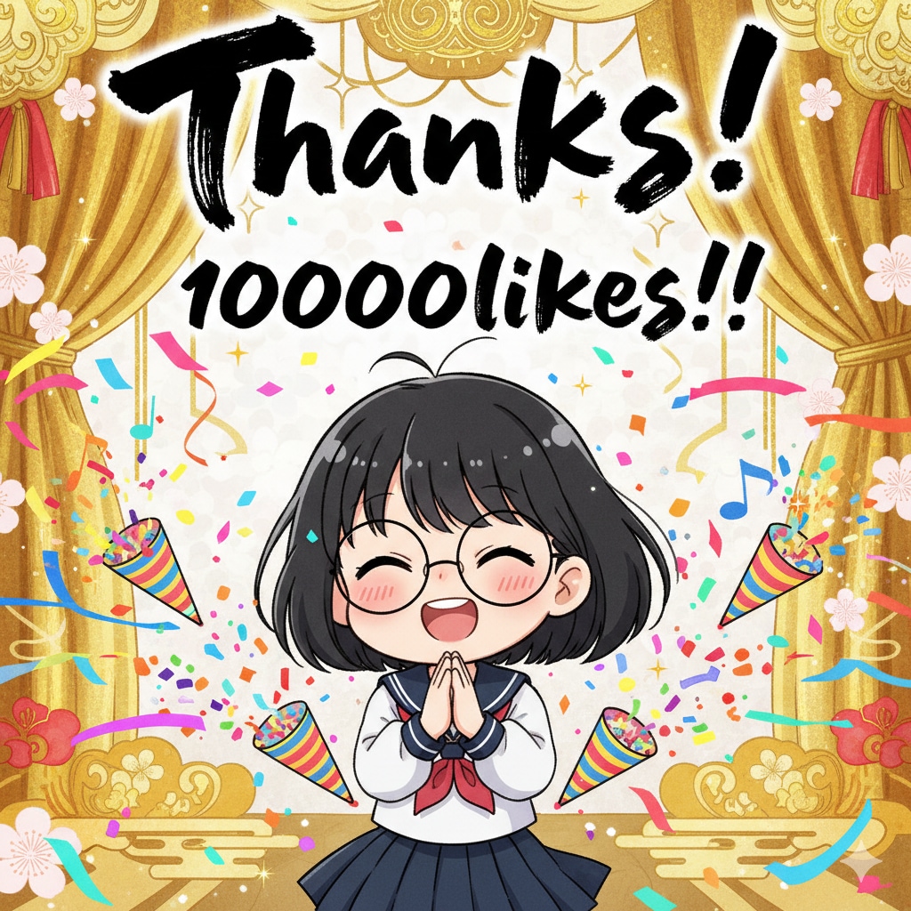 10000いいね大感謝🥰