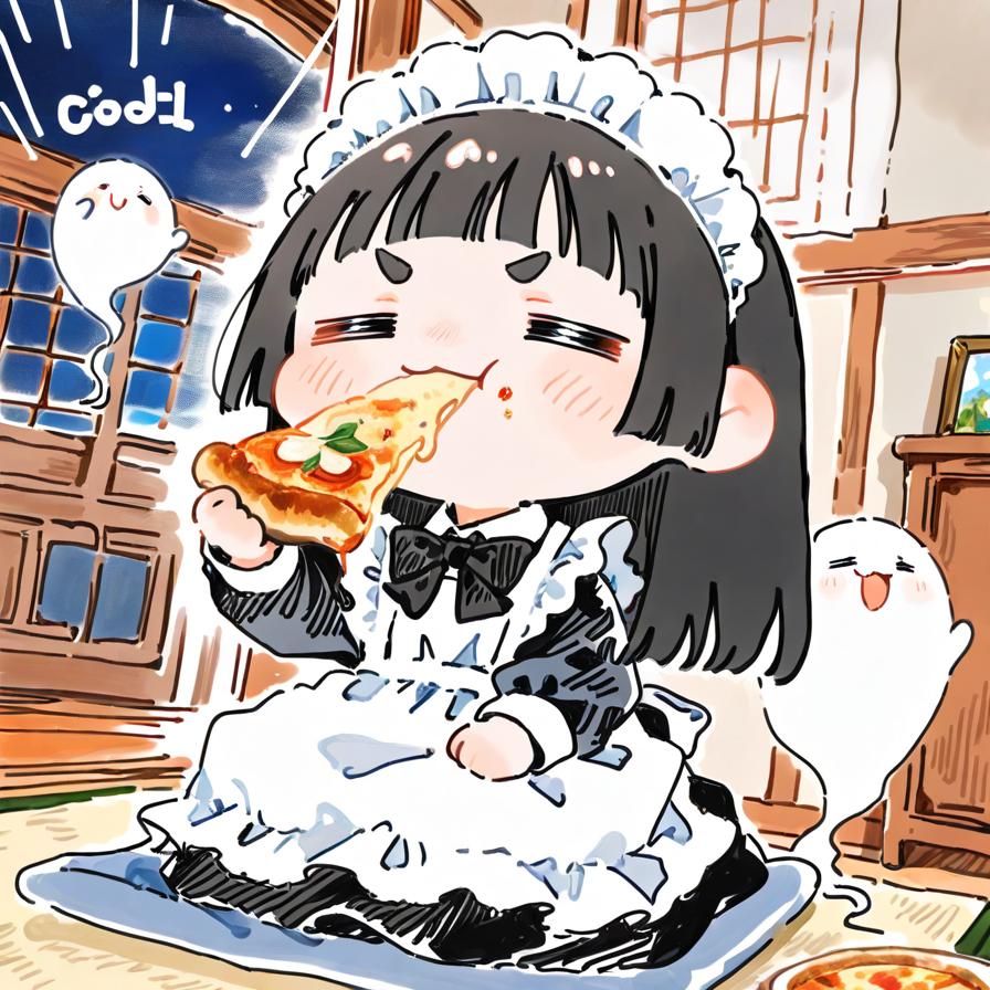 ( -ω-)🍕おピッツァを食すでおじゃる…✨ | の人気AIイラスト・グラビア
