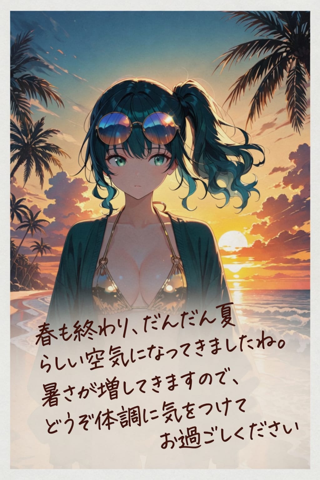 南国ポストカード風に