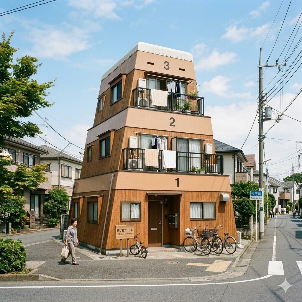 跳び箱っぽいマンション
