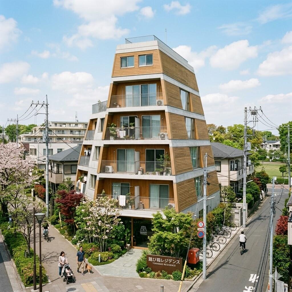 跳び箱っぽいマンション