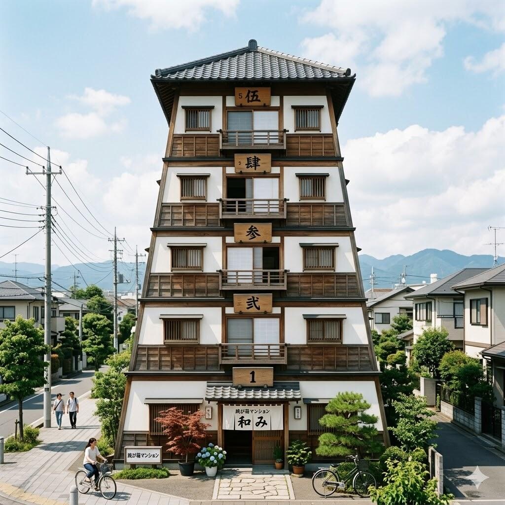 跳び箱っぽいマンション