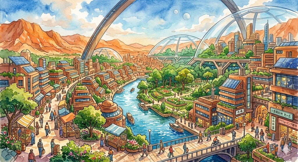 テラフォーミングされた未来の火星