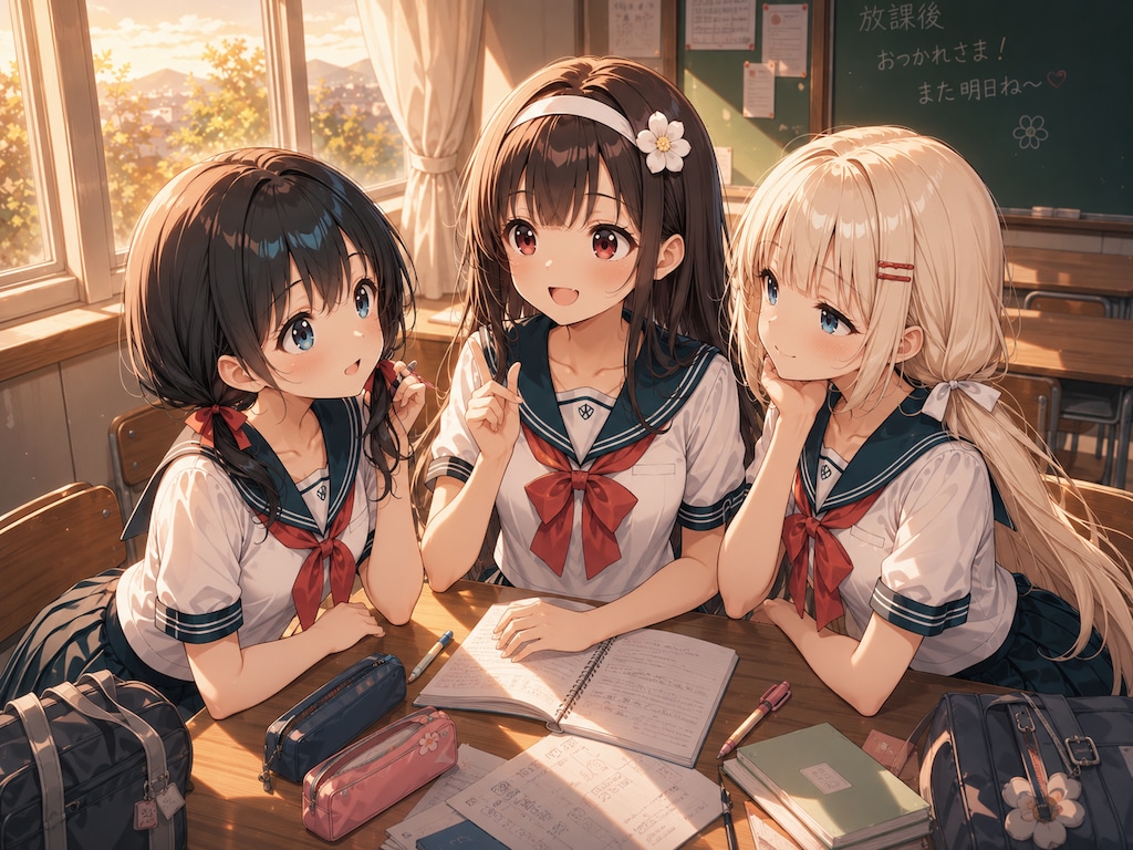 三人娘がそろいました♡