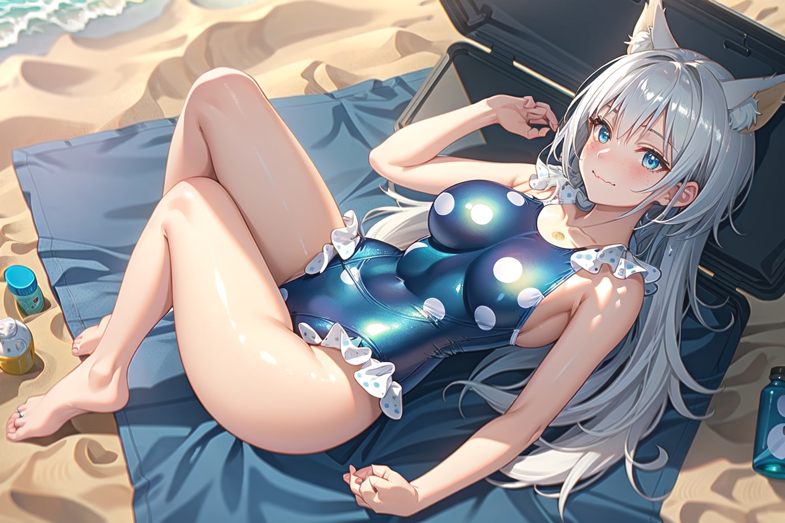 子供っぽい水着企画作品です