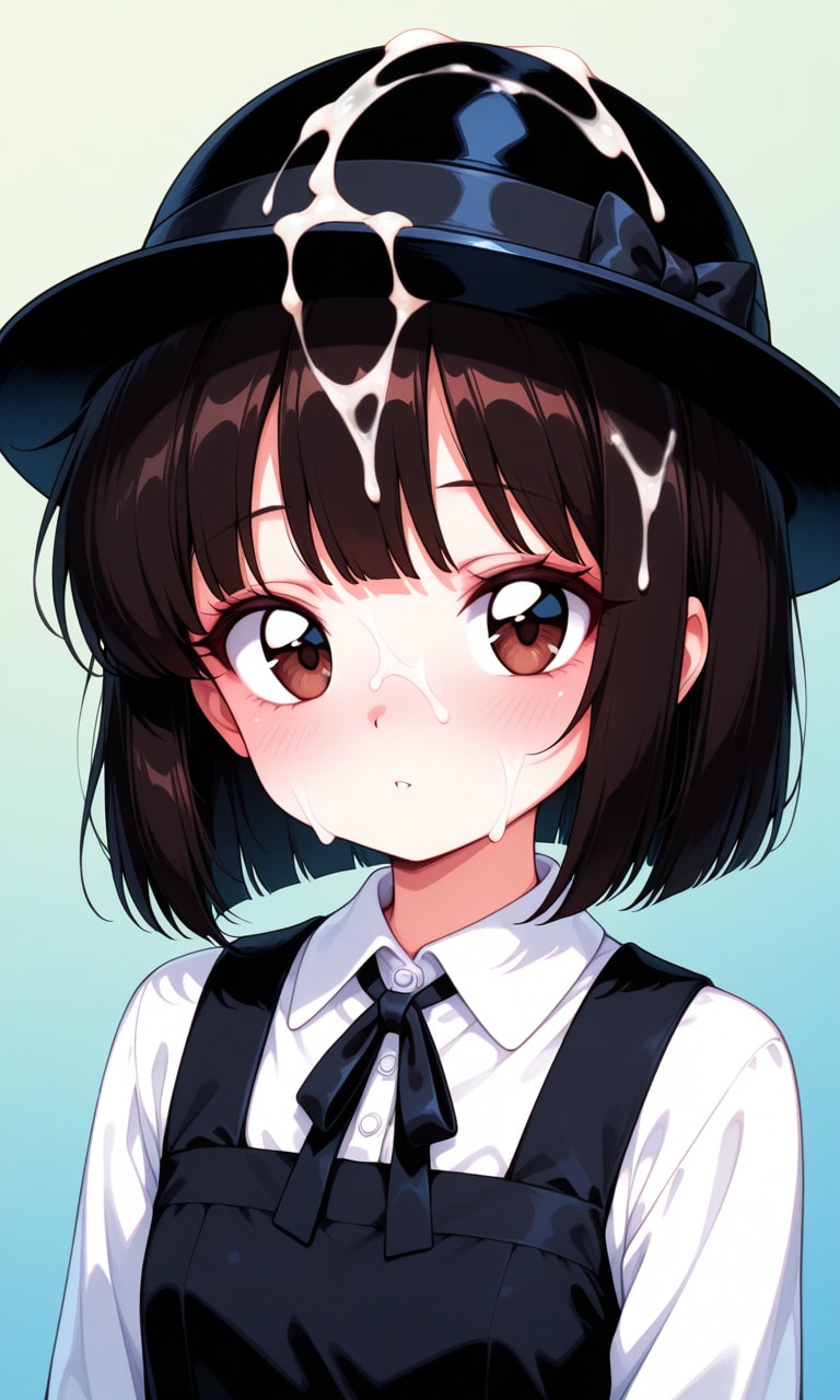 お嬢様の通学帽に…