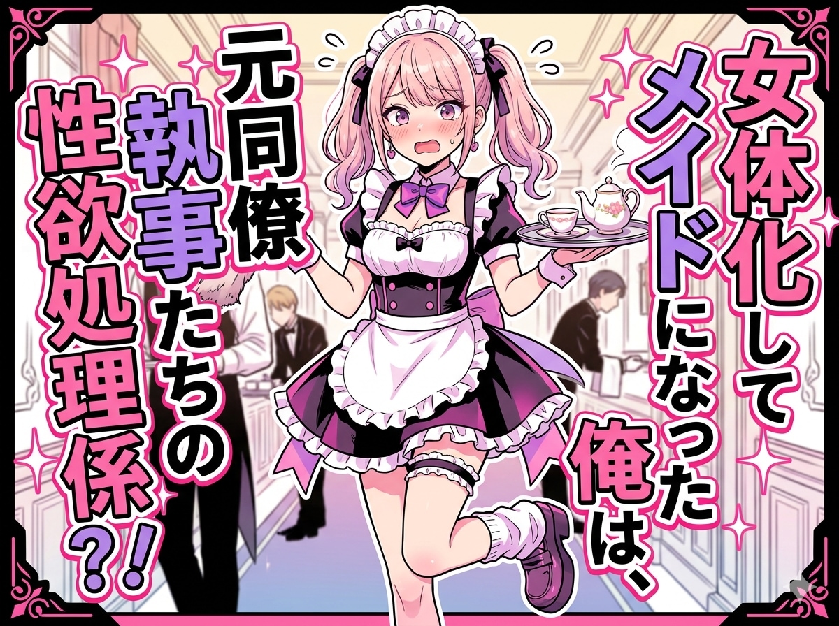 女体化してメイドになった俺は、元同僚執事たちの性欲処理係？！