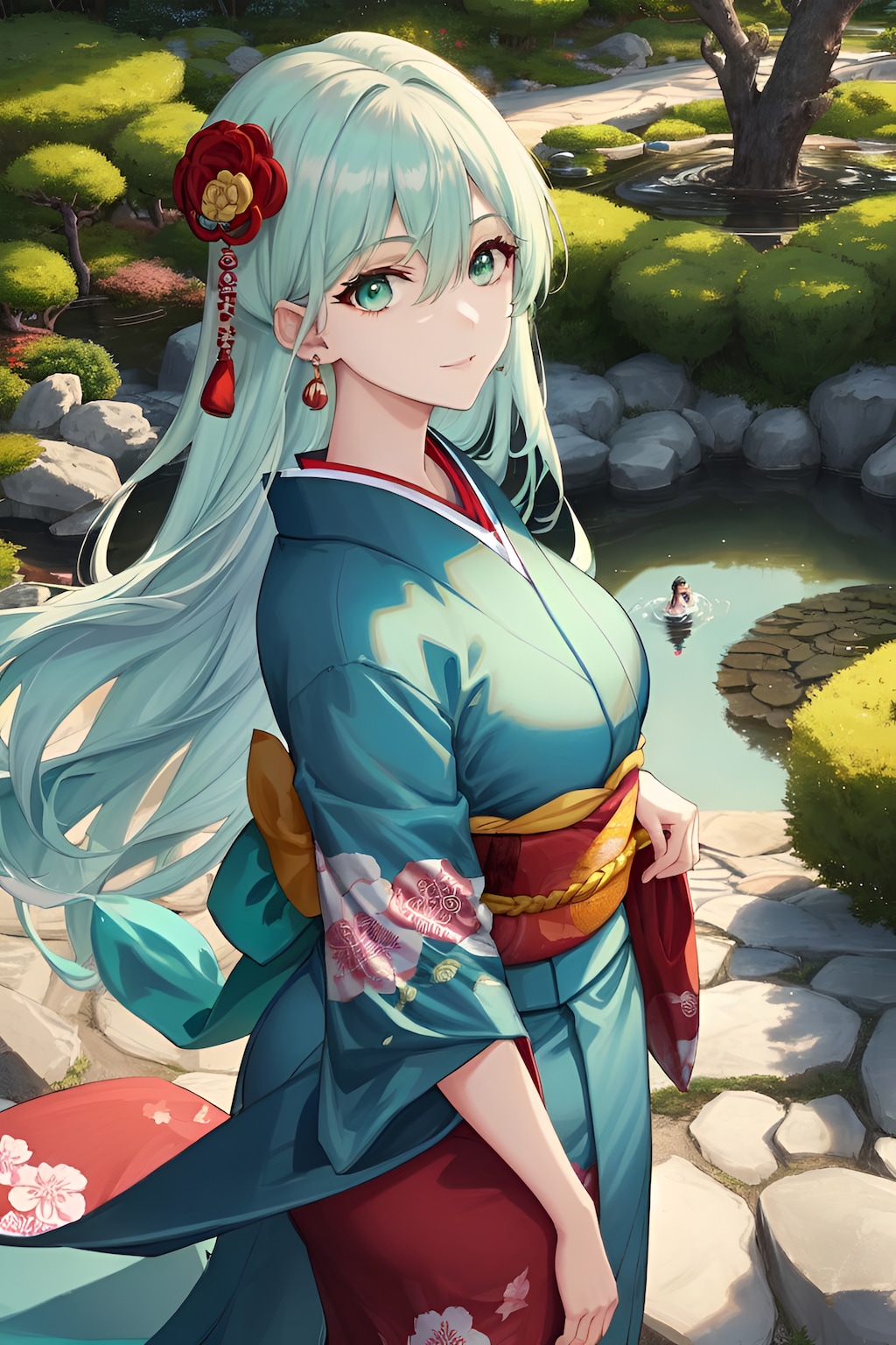 アクアマリンちゃん 和服