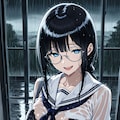 ずぶ濡れになって帰ってくるしおりちゃん 2枚目