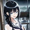 ずぶ濡れになって帰ってくるしおりちゃん 3枚目