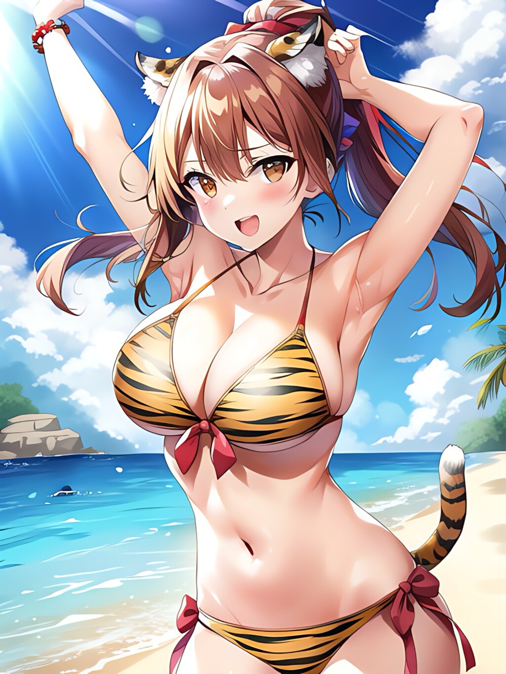 虎柄ビキニ