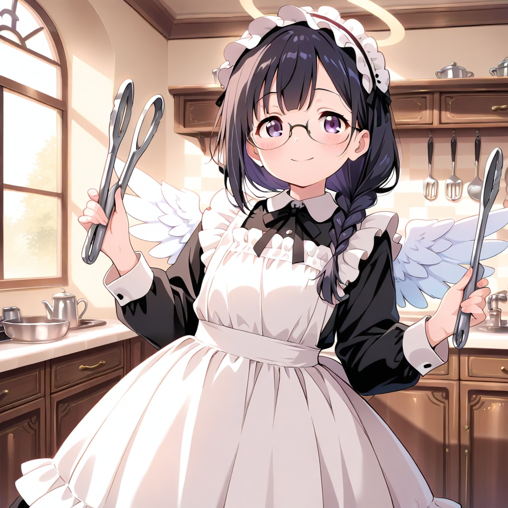 久々のメイド服姿！