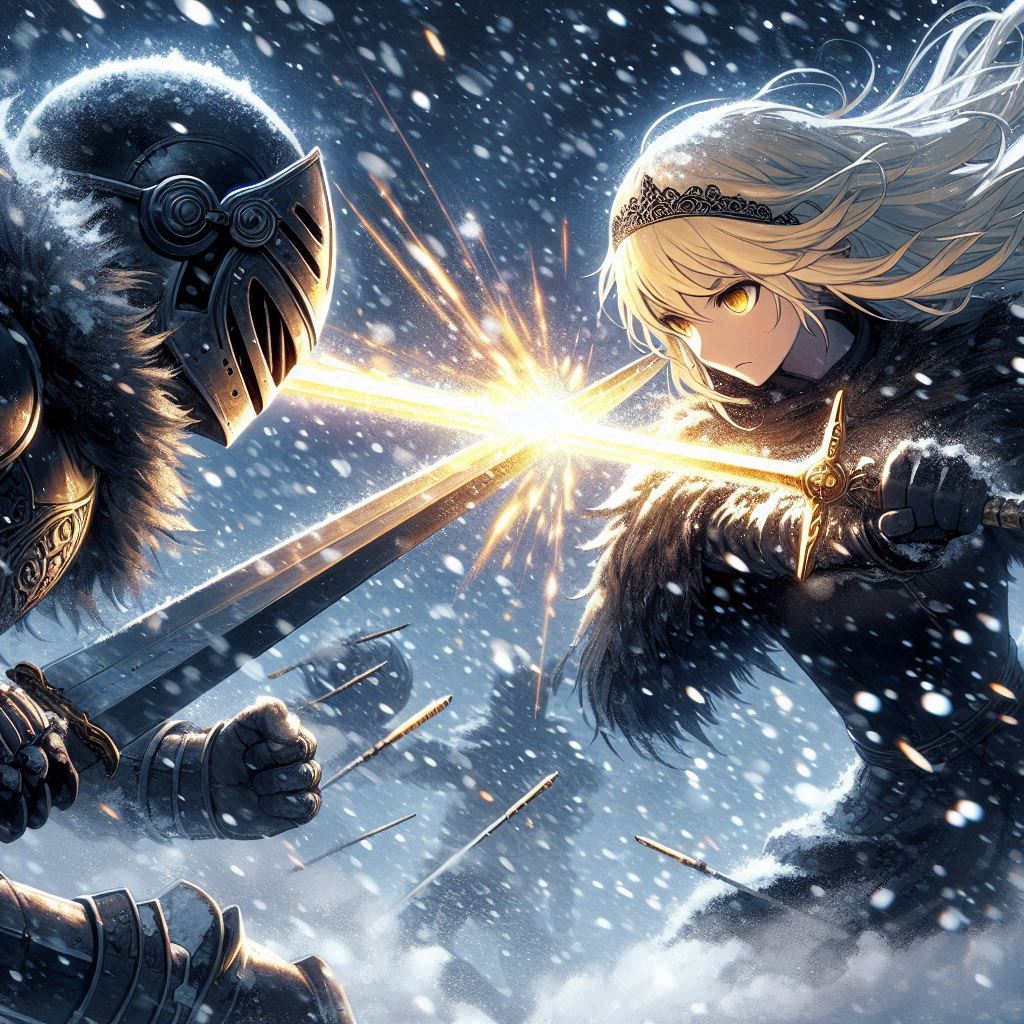 雪降る激闘 | の人気AIイラスト・グラビア