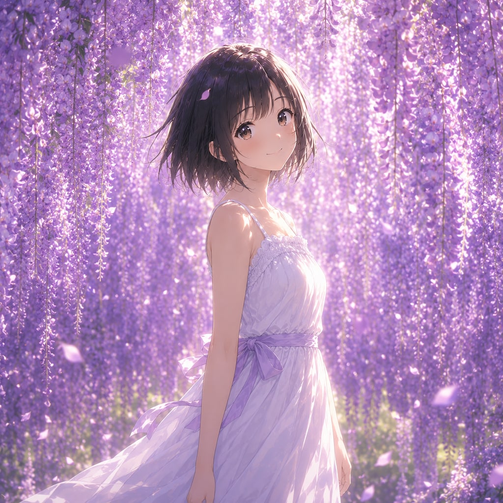 藤棚の少女