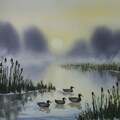 Ducks at dusk 2枚目