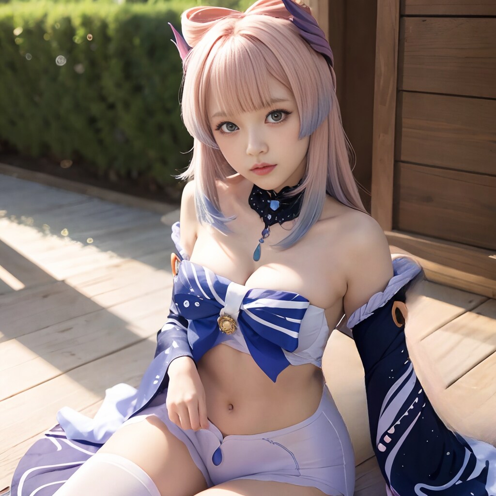 【原神　珊瑚宮心海】コスプレ風イラスト2