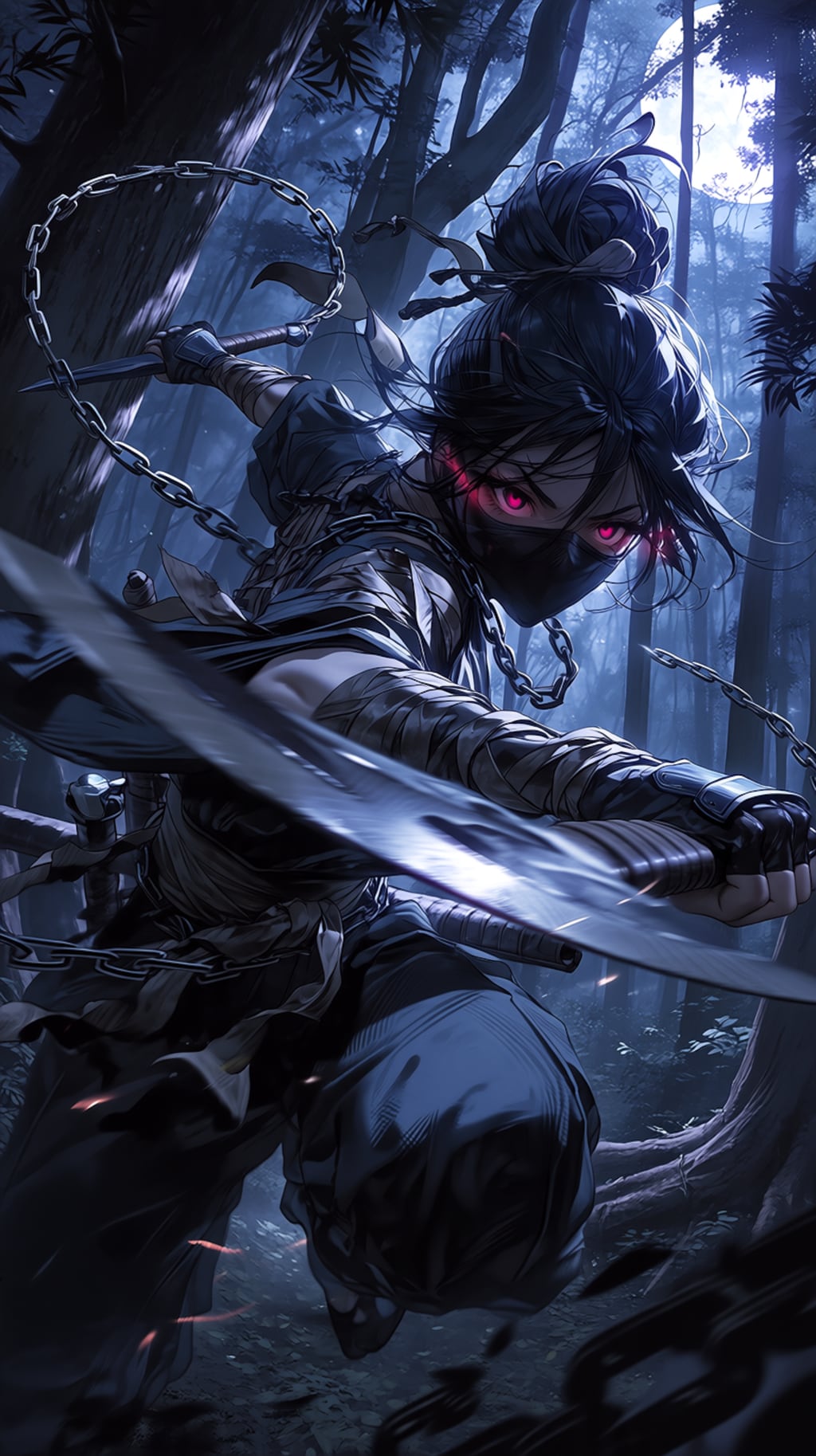 KUNOICHI: CRIMSON SHADOW — 月下ノ鎖刃
