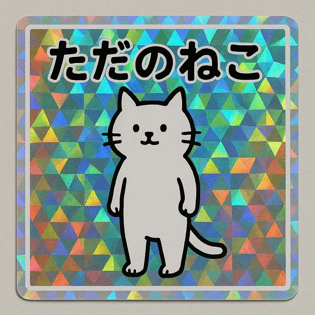 ただのねこシール