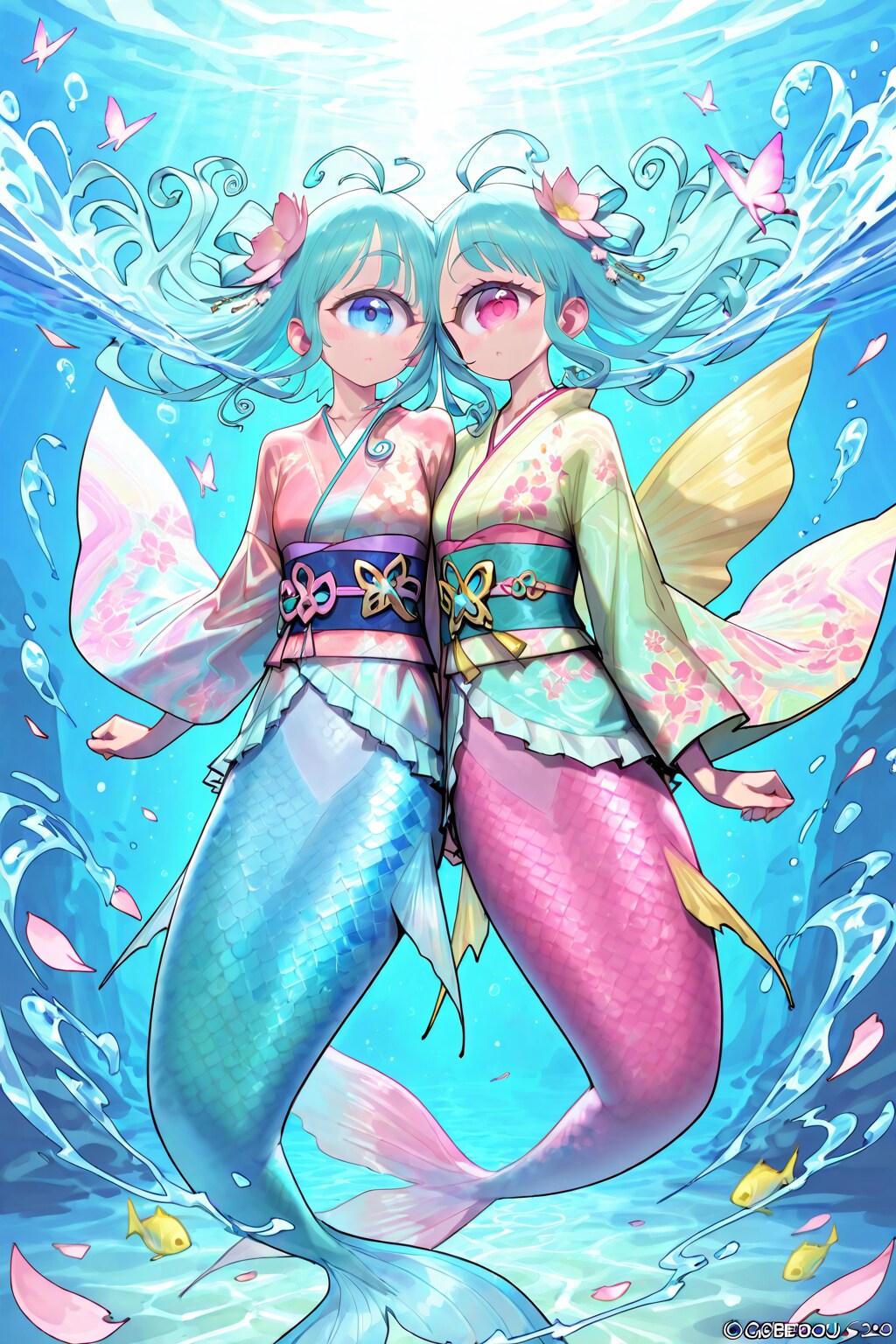 単眼人魚　双子