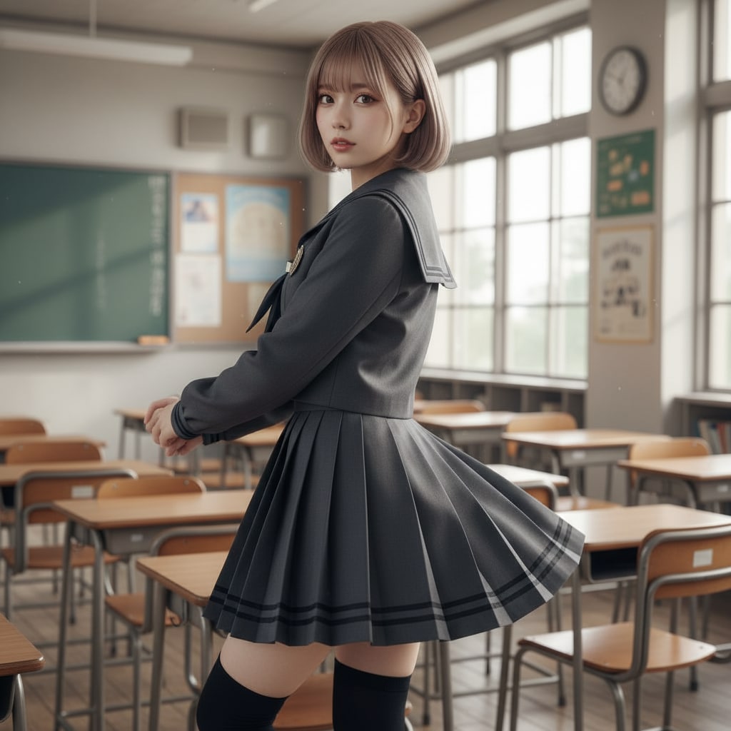 教室で | の人気AIイラスト・グラビア