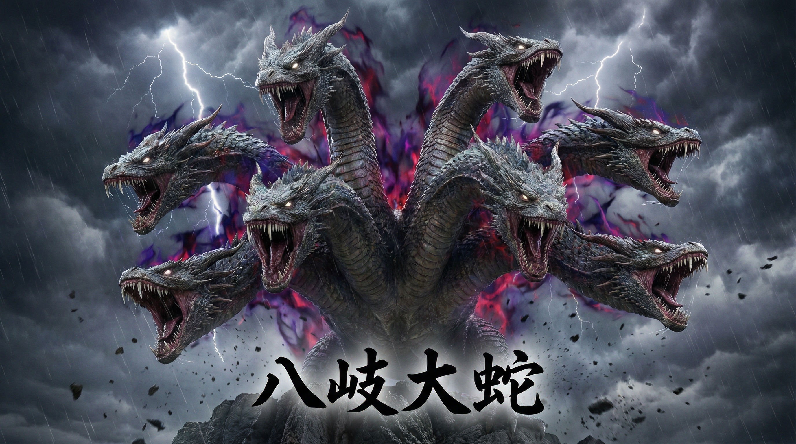 ちゃんと頭が八つのヤマタノオロチを出してくれる♪最近のAIちゃん♪ | の人気AIイラスト・グラビア